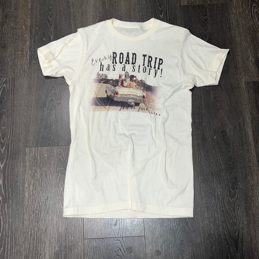 Women’s Rhinestone cream Tee